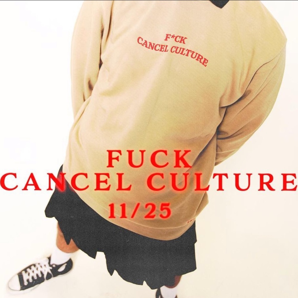 Teenager Therapy Fuck Cancel Culture Crewneck